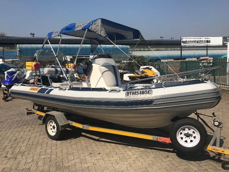 2006 Stingray 5.6 m Rubberduck with twin Suzuki 50 HP 4stroke outboard engines - excellent condition