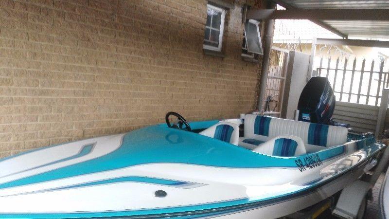 Raven with 115 Suzuki in excellent condition