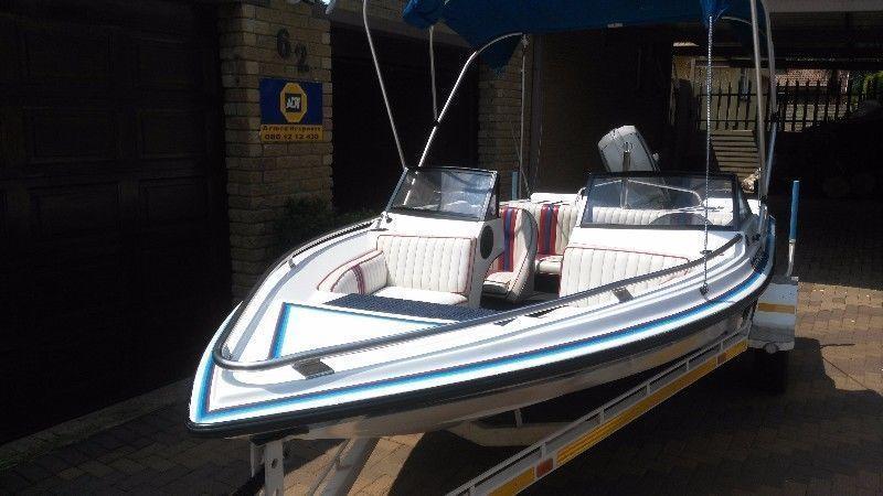 Raven Bow Rider with 90 Mariner with guarentee