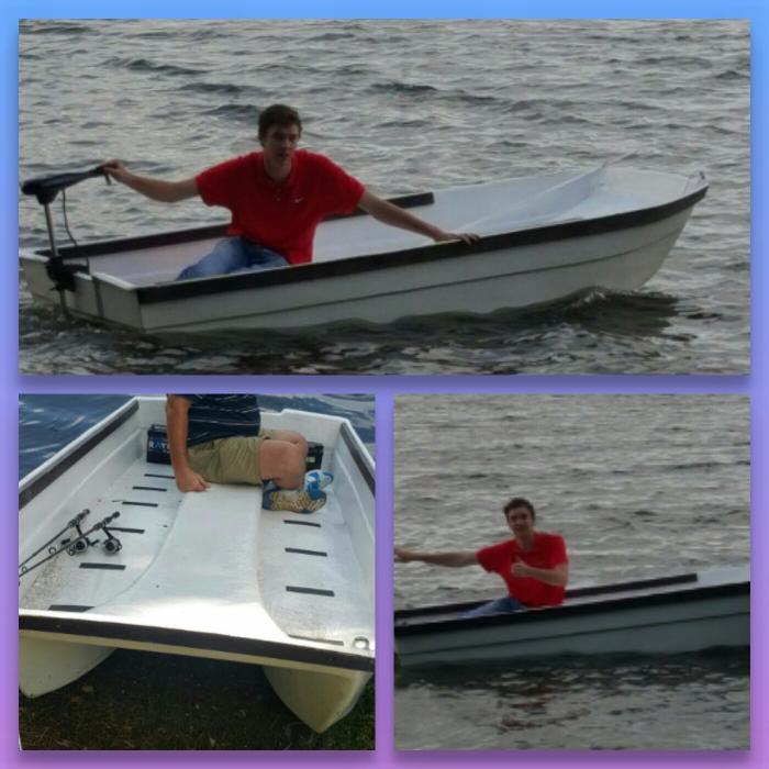 Dingy Fiber Glass Boat - Like New