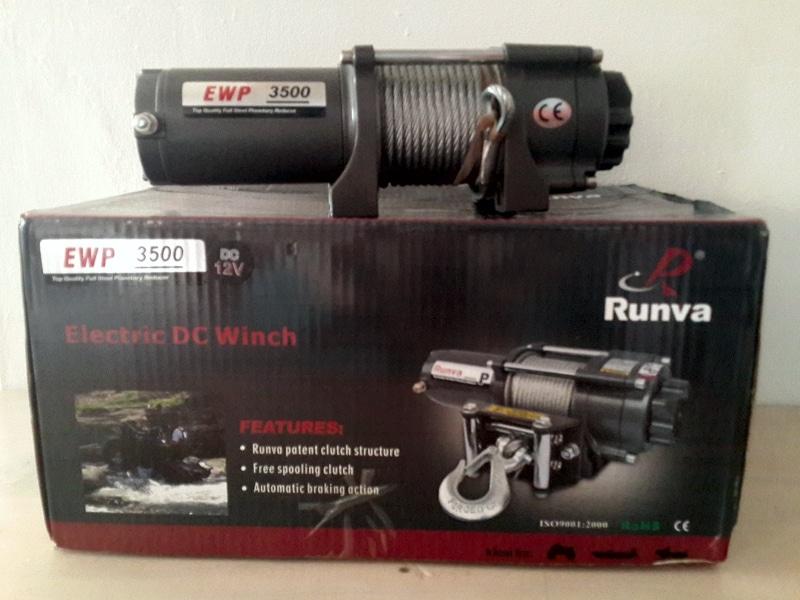 RUNVA NVM3500 LBS 12V electric cable winch