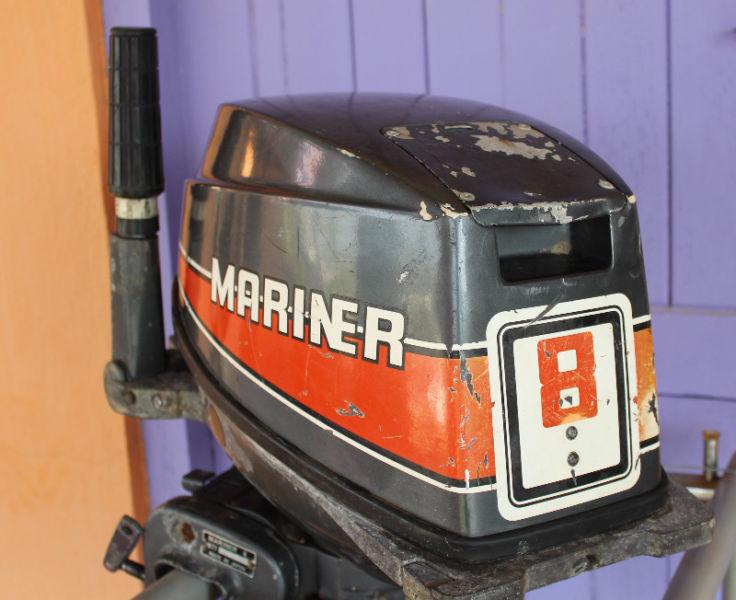 Mariner 8 HP long shaft outboard engine