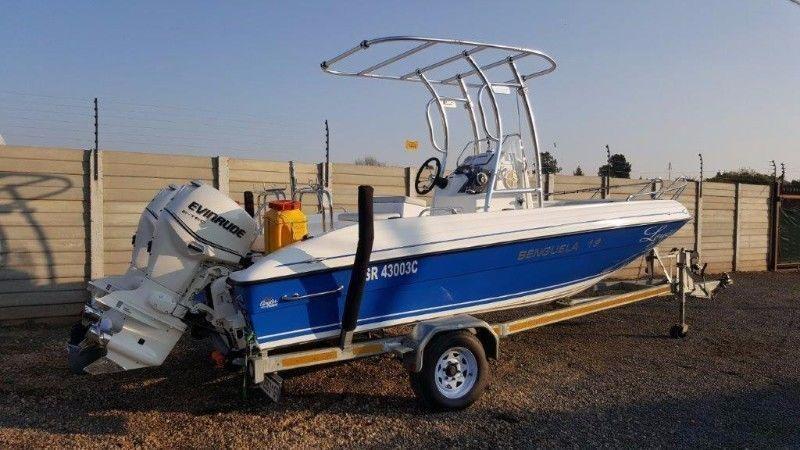 2 x Evinrude E-Tec 90hp Motors On 19Ft Deep Sea Fishing Boat