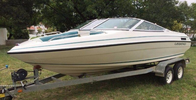 1997 Legend 505 with 5.7LX EFI V8 Mercruiser with Alpha 1 Drive 5 Blade S/S prop