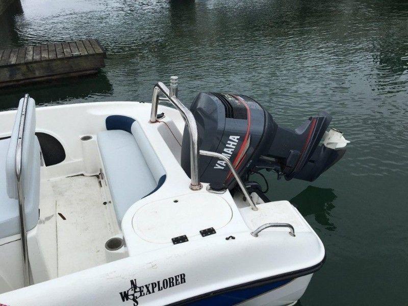 Explorer 510 CC powered by 130hp Yamaha on galvanised trailer