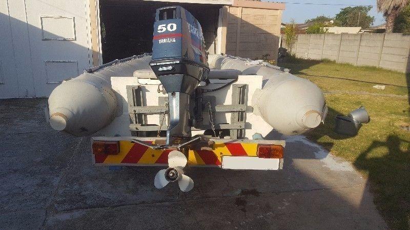 4.5m Twin Hull Rubber Duck with 50HP Yamaha