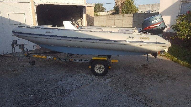 4.5m Twin Hull Rubber Duck with 50HP Yamaha