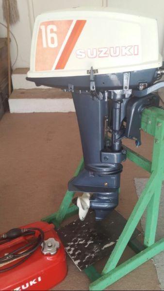 16 hp Suzuki outboard for sale