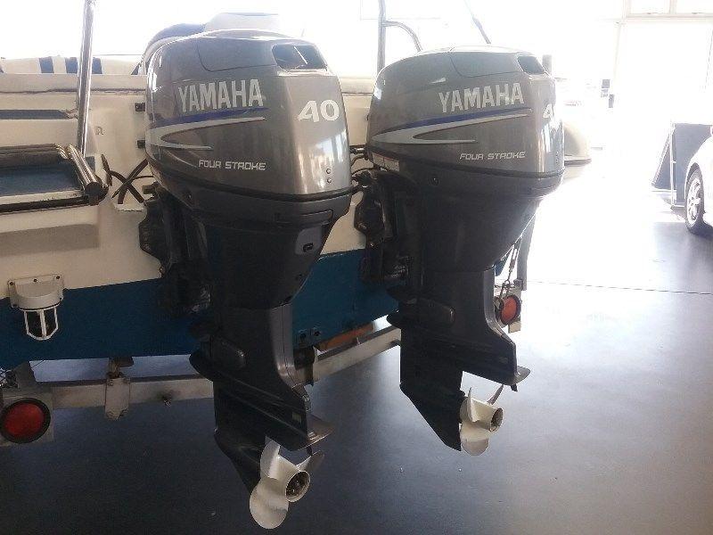 18 Ft Survivor 550 XL with 2 x 40 Yamaha four stroke motors