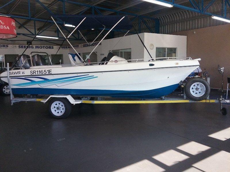 18 Ft Survivor 550 XL with 2 x 40 Yamaha four stroke motors