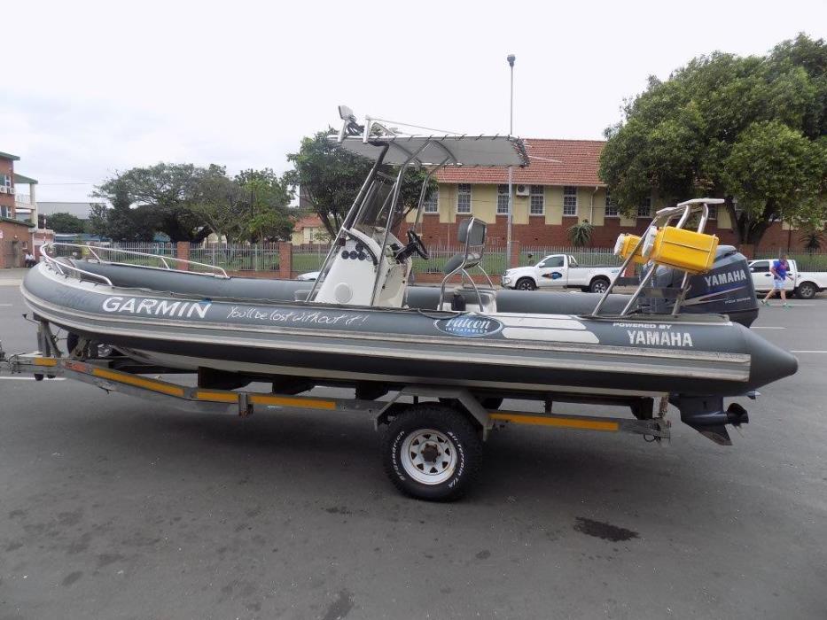 Falcon 7,5 on trailer 2 x 115 hp suzuki 4 strokes