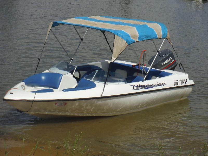 16 foot Ski Boat Obession with 85 Yamaha 2 stroke Excellent condition