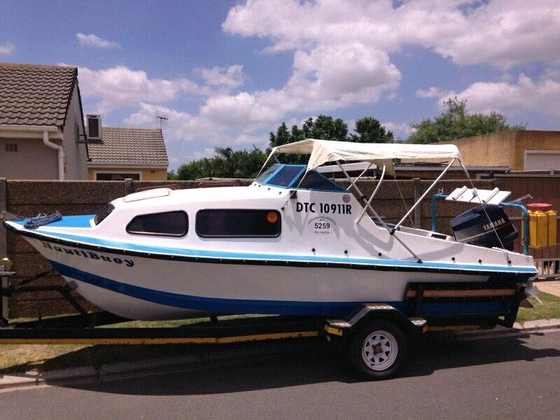 17ft baronet cabin boat with 85hp yamaha