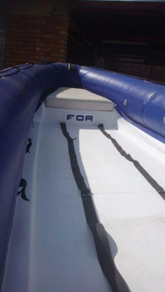 Semi Rigit Rubber Duck Boat For Sale