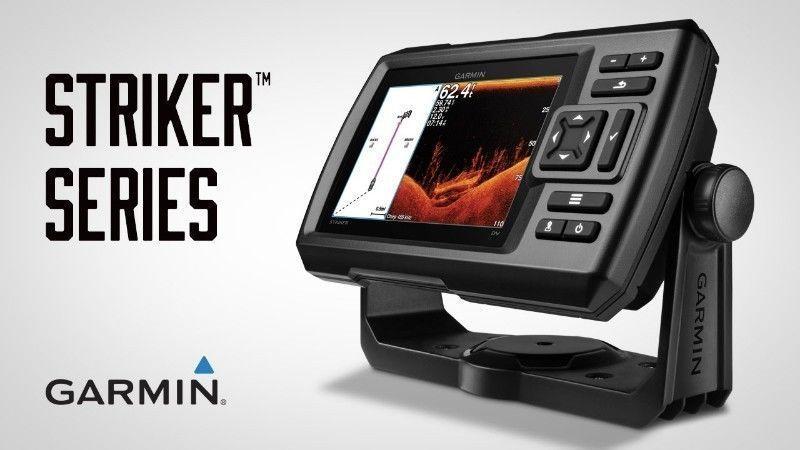 Garmin Striker 5DV Fishfinder - bought in June 2016. + - 500 waypoints already loaded