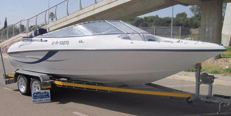2001 Breeze 20ft with 225Hp Mercury EFI