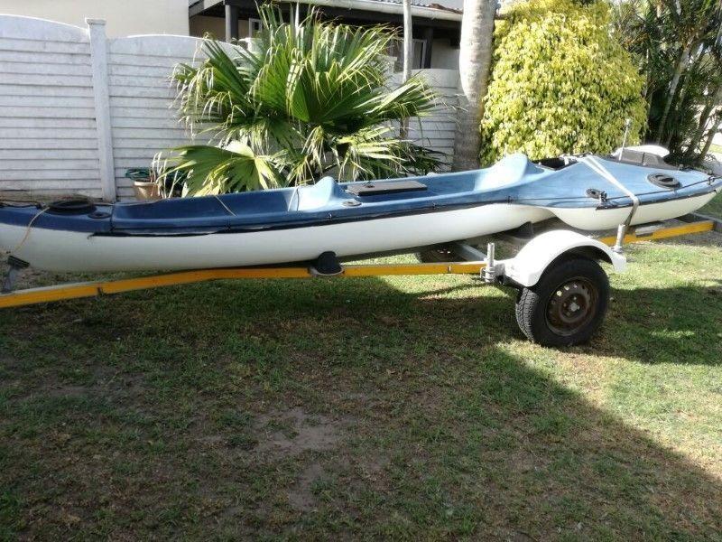 Splash Kayak with licensed galvanised trailer