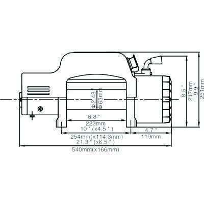 Runva EWX 9500lb F (4.7 ton) electric winch for sale