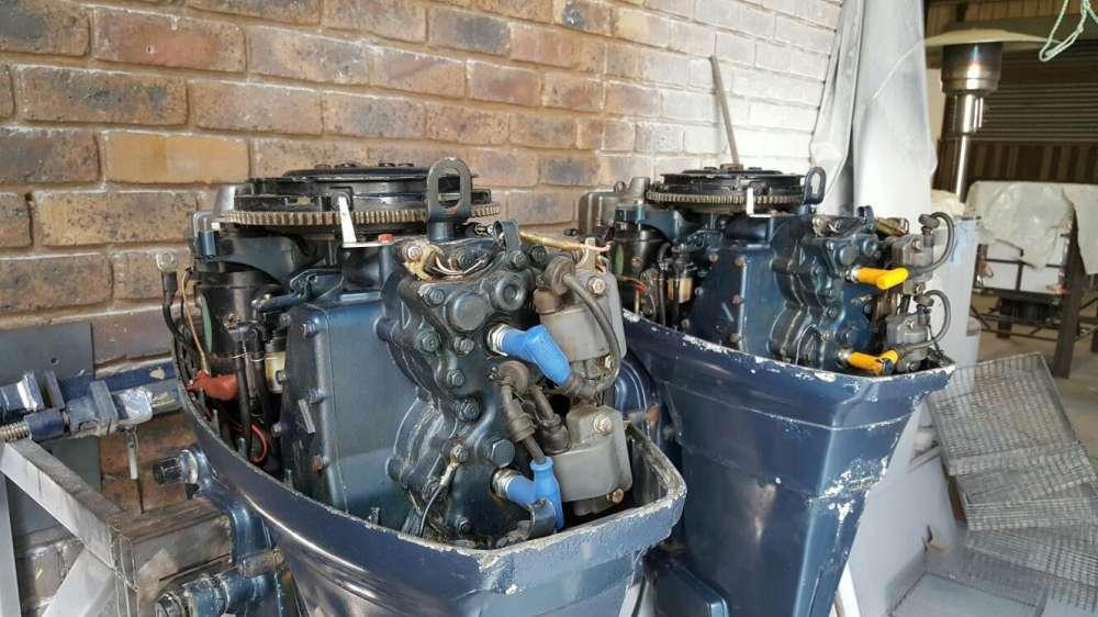2 x Yamaha outboard 60 hp (60BE) 2 stroke motors