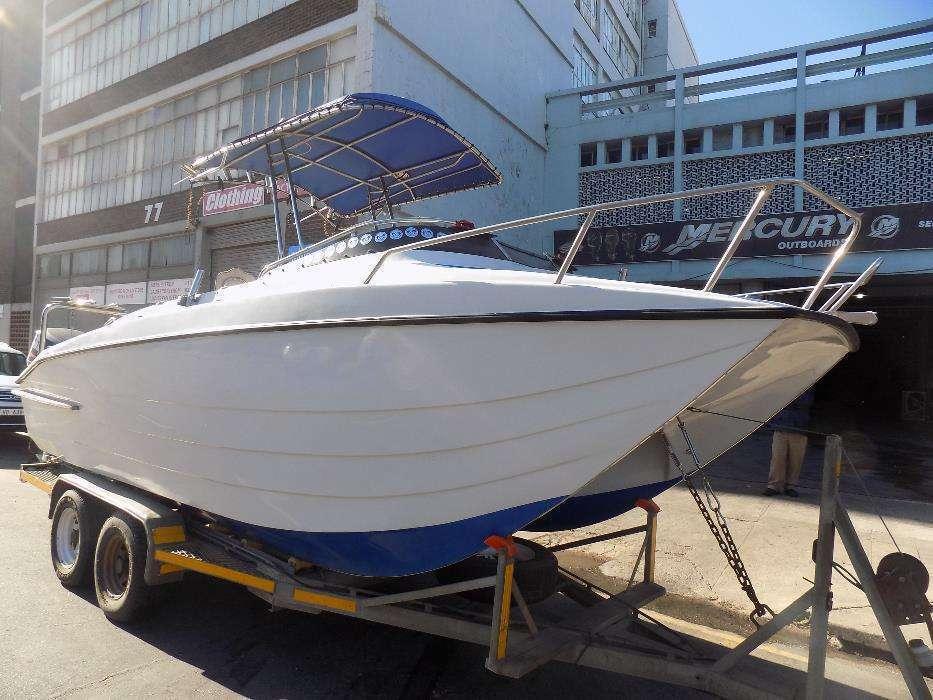 King cat 22,6 on trailer 2 x 115 hp yamahas trims