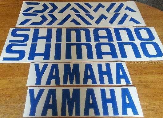 Boat / Fishing sponsor logo decals graphics stickers