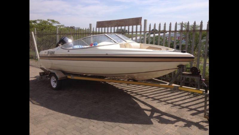 Raven Elite 17. 125hp Mercury trim tilt