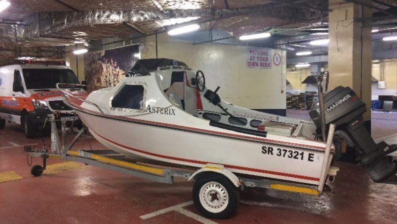 Kingfisher Boat with Mariner 60HP