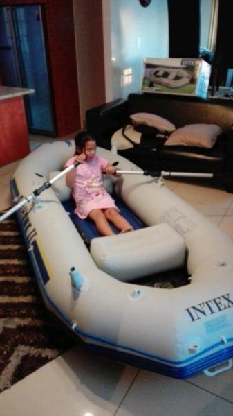 Intex inflatable boat