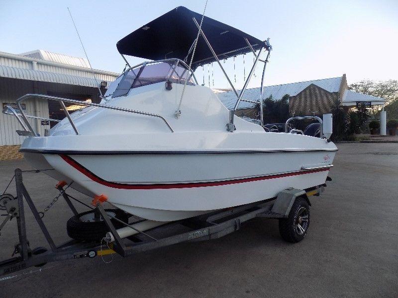 gamefish 510 on trailer 2 x 60 hp mercury 4 strokes 195 hours must clear !!!!!!!!!!