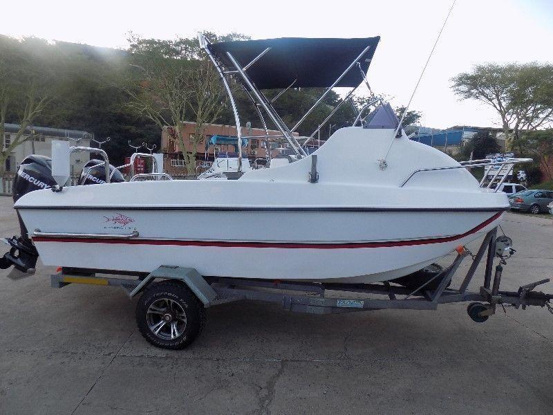 gamefish 510 on trailer 2 x 60 hp mercury 4 strokes 195 hours must clear !!!!!!!!!!