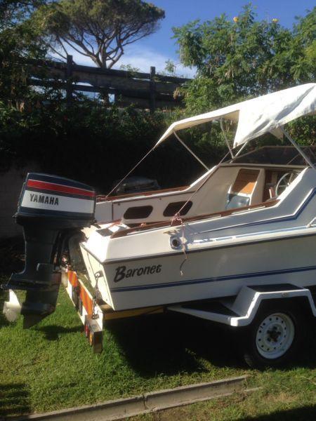 17 Ft Baronet with 85 Hp Yamaha for Sale