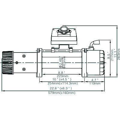 RUNVA EWX 12000 LBS CABLE – ELECTRIC WINCH (v)