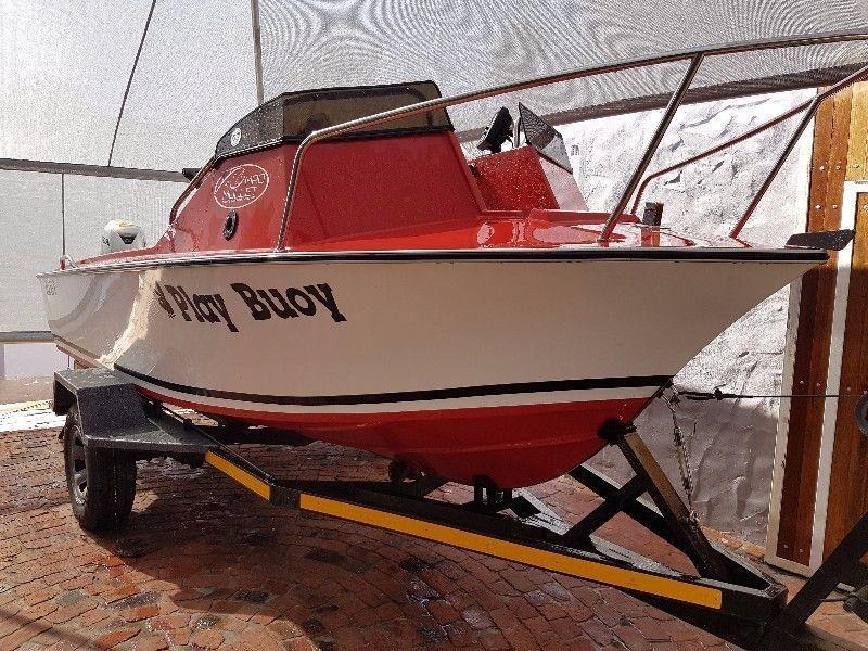 16.6 acecraft on trailer like new