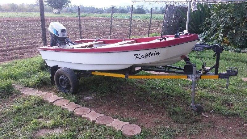 Nice small fishing boat with 15 hp motor