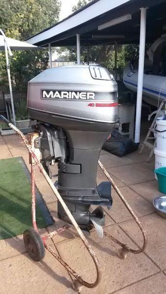 Reduce Price 40 HP Auto Lube Electric Start Mariner