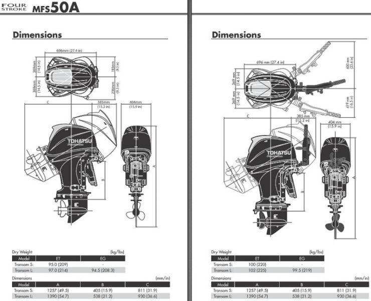 TOHATSU MFS50 4-STROKE LONG SHAFT T/T (v)