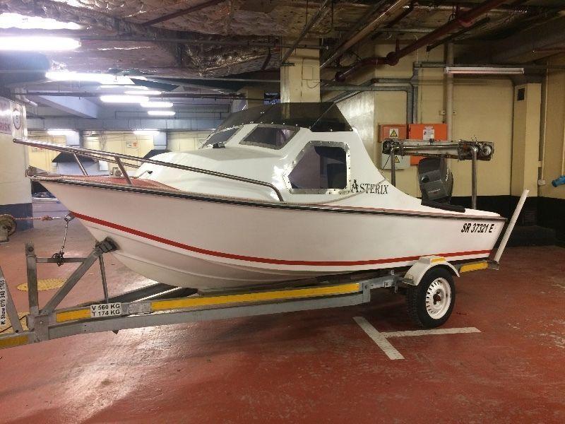 Kingfisher Boat with Mariner 60hp