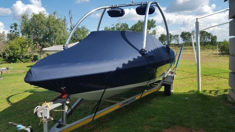 Custom made boat and Jetski covers for towing and storage - it fits like a glove