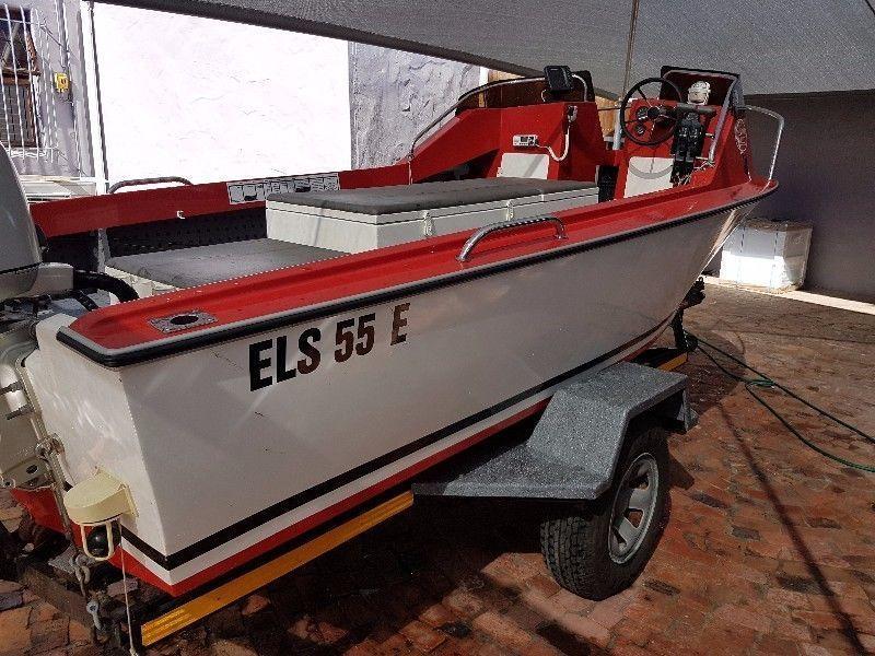 16.6 acecraft on trailer like new