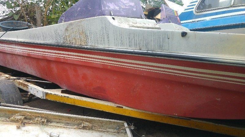 Raven double hull bowrider speed boat.Project