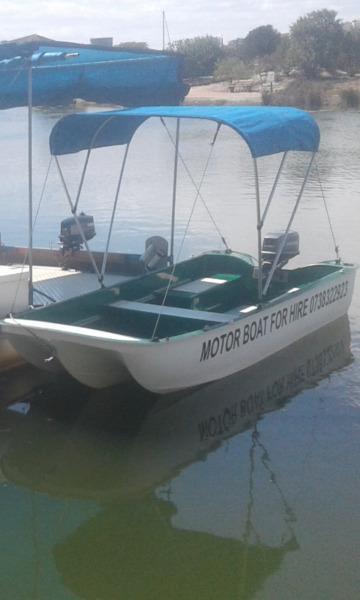 Cathedral hull with 15hp Mercury