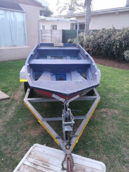 3 meter dingy on trailer for sale