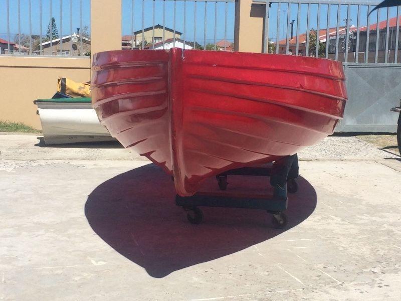 Small red boat