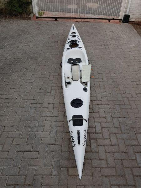 Orca Sea wolf Fishing Kayak- excellent condition