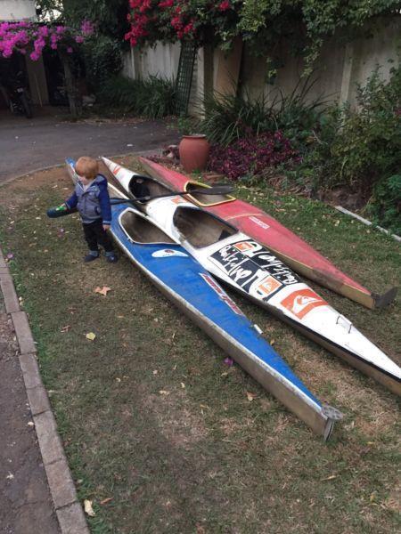 3 canoes for sale