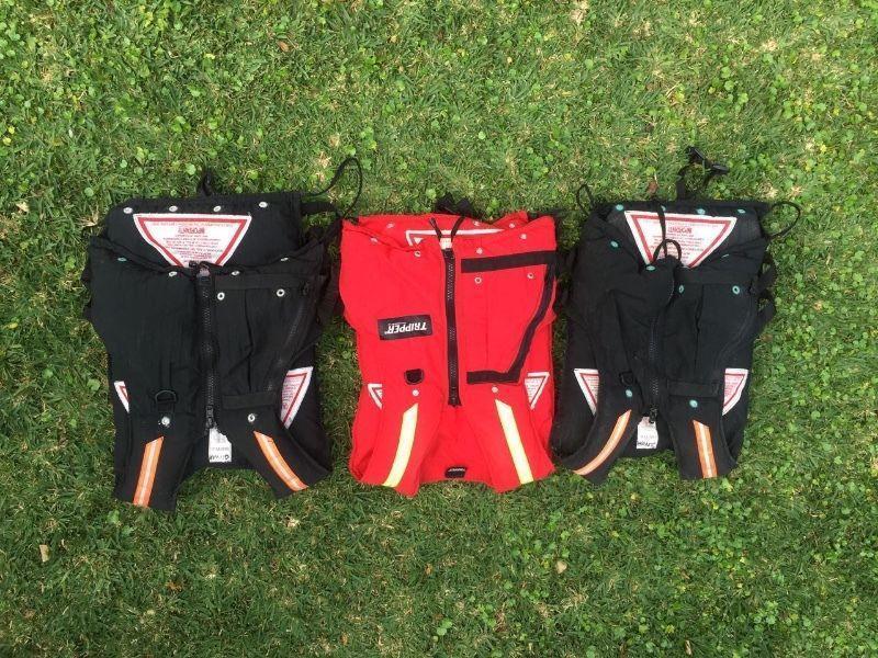 Double kayak with gear