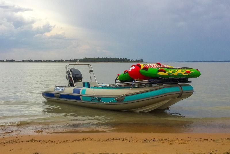 4.8m Prestige semi rigid rubber duck boat with Evinrude 115 HP Engine for sale