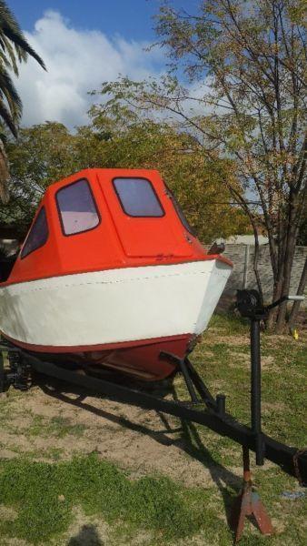 Boat on trailer and Suzuki engine for sale