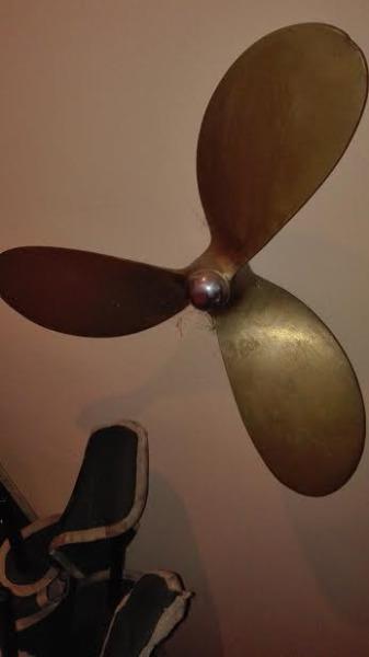 solid brass propeller for sale, see pics for detail