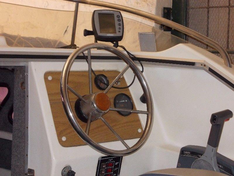INTERCEPTOR 160 cabin boat with 115 YAMAHA trim and tilt